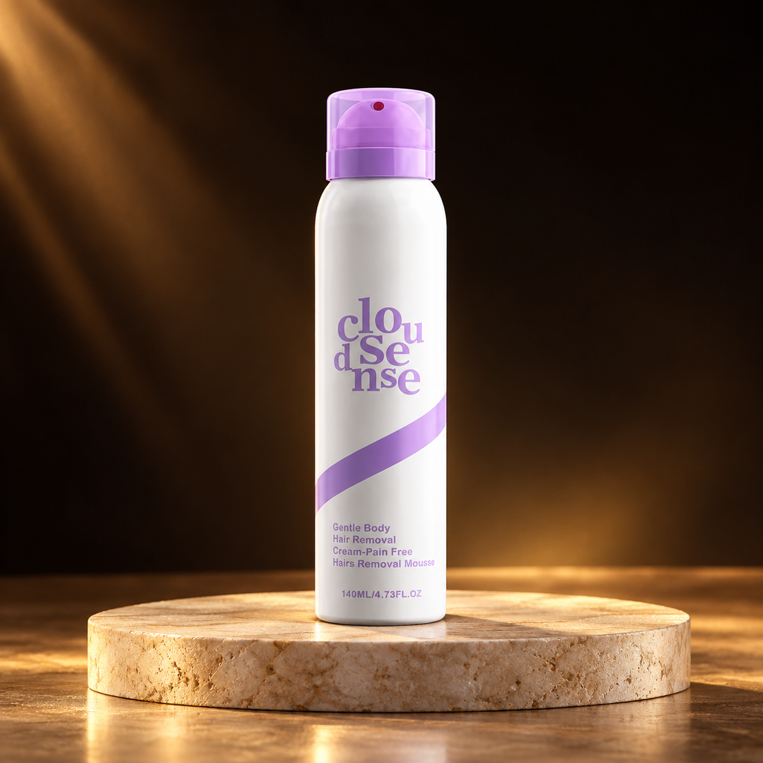 GLAM men's hair removal spray bottle in studio